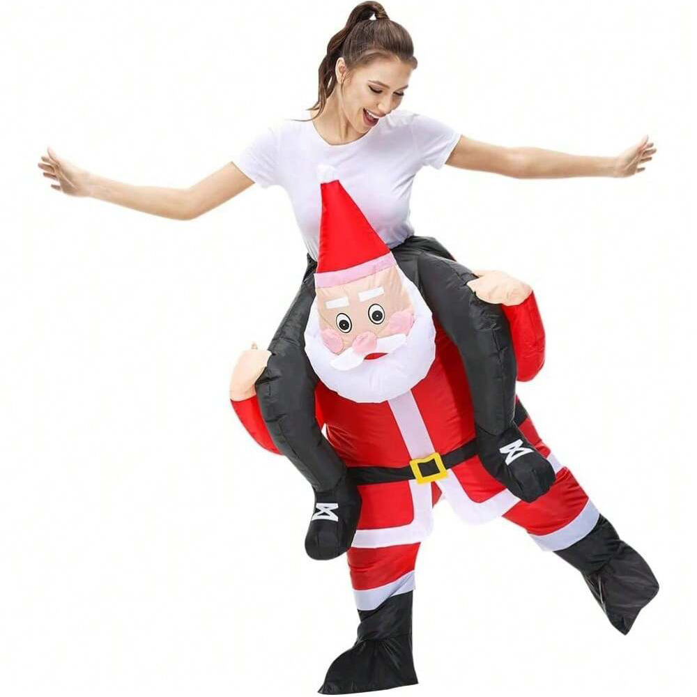 Suits - Ride On Santa Claus Inflatable Costume,