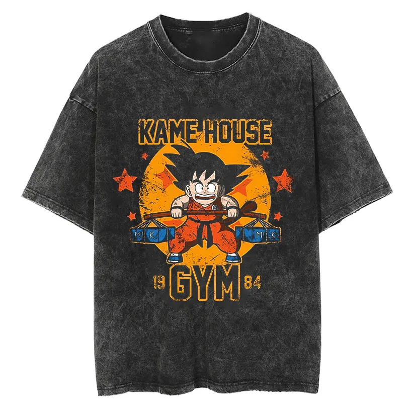 Goku T Shirt Dragon Ball Anime - огляд і ціна Acid Wash Vintage Graphic T Shirt