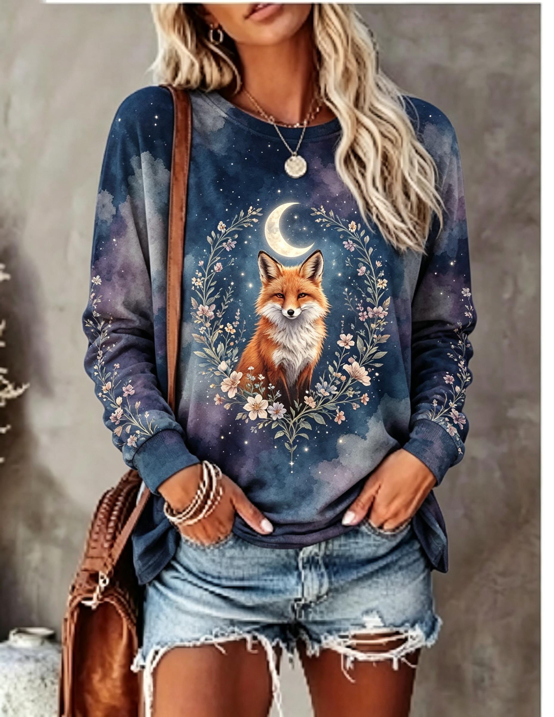 Women Long Sleeve T Shirt Howl - огляд і ціна T-Shirts