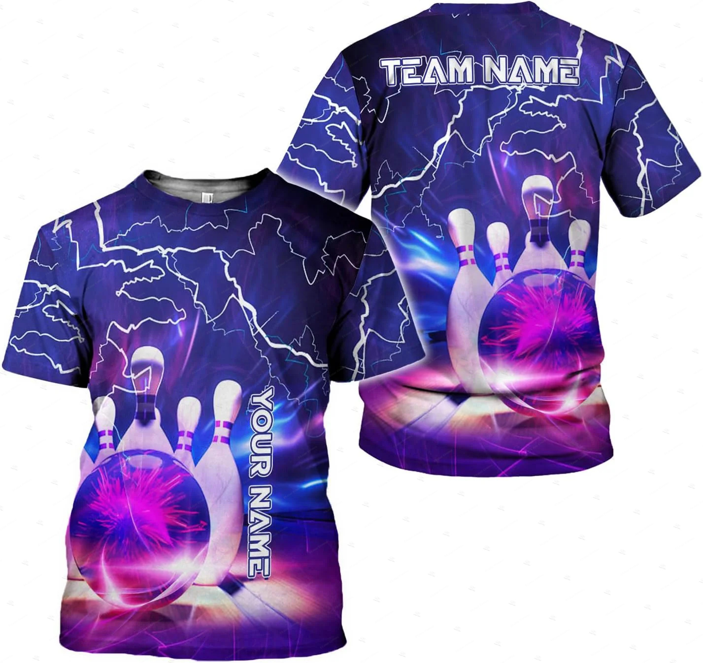 Custom Name Gradient Bowling F - огляд і ціна Short Sleeve Bowling Shirt Retro