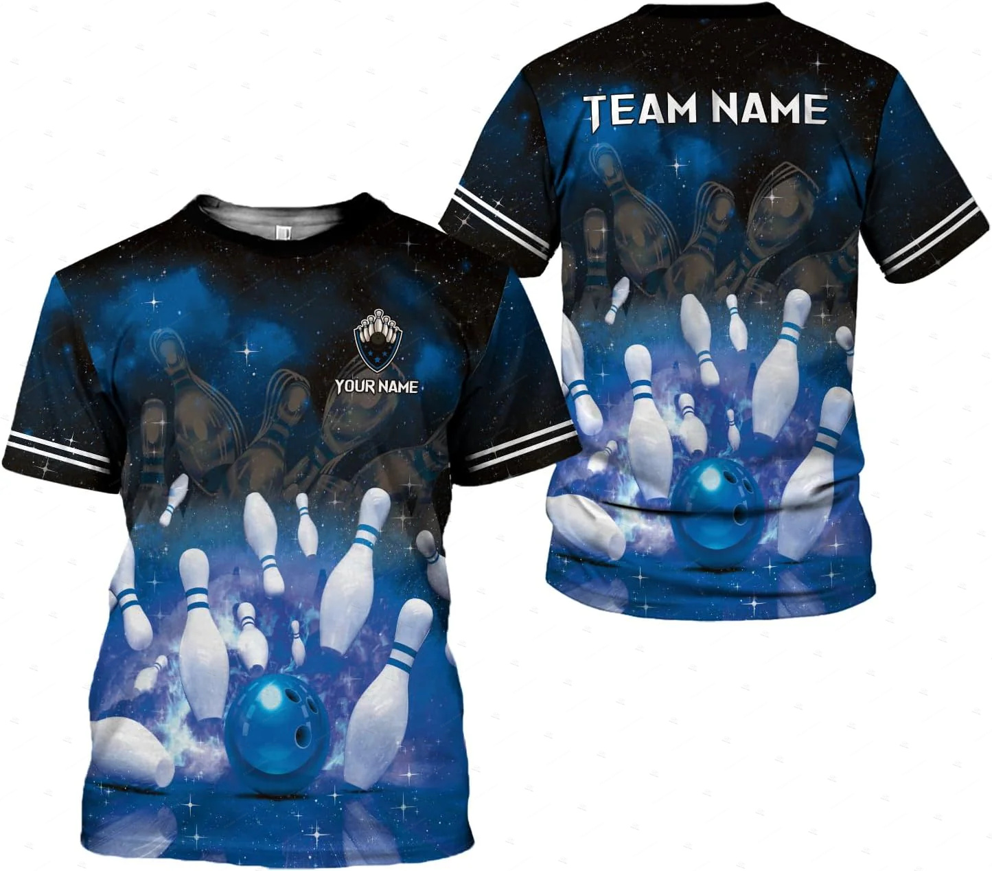 Custom Name Gradient Bowling F - огляд і ціна Short Sleeve Bowling Shirt Retro