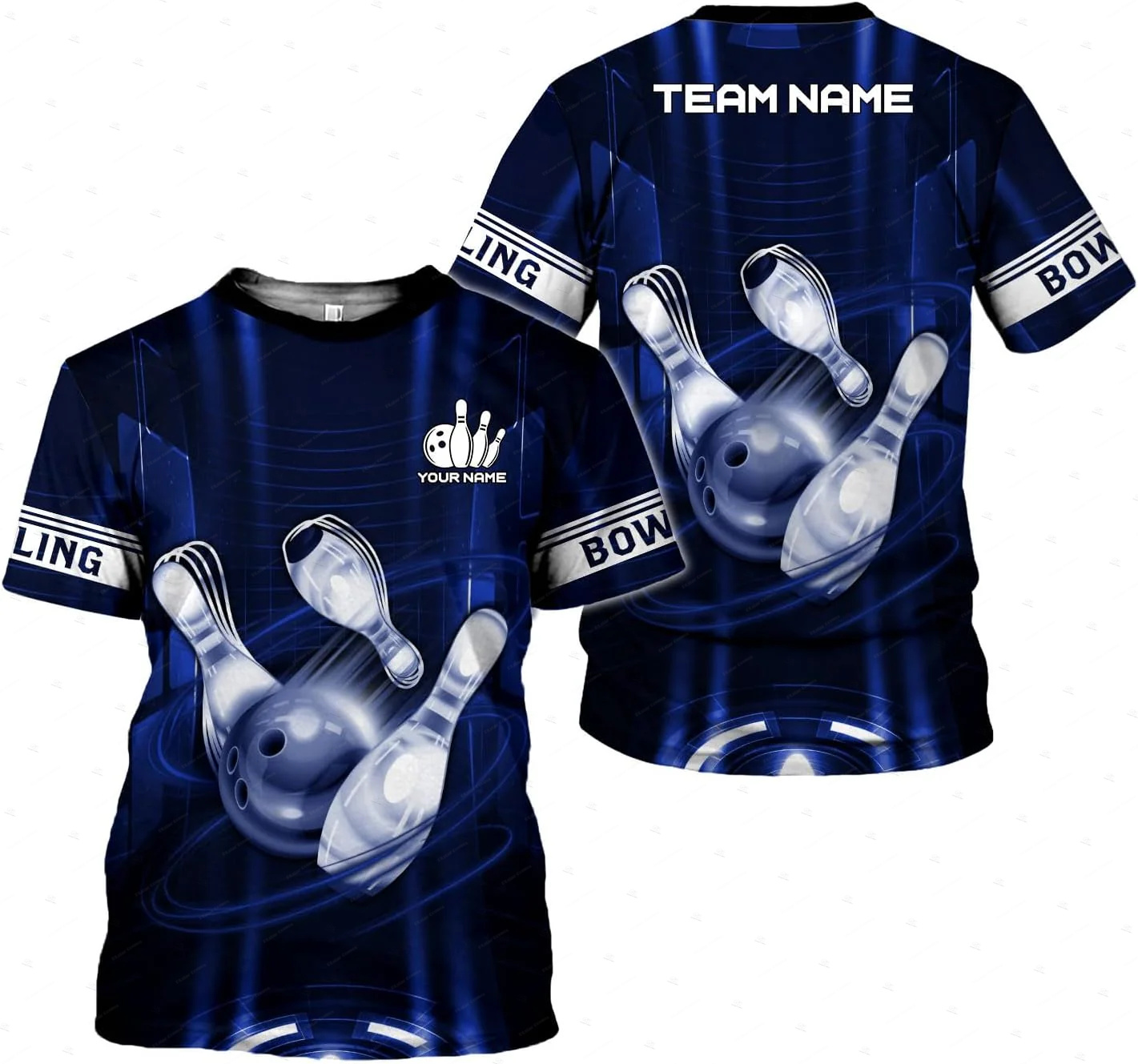 Custom Name Gradient Bowling F - огляд і ціна Short Sleeve Bowling Shirt Retro
